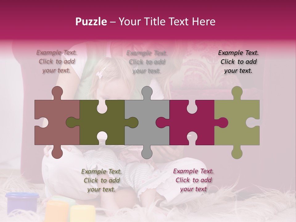 Sofa Literacy Having Fun PowerPoint Template