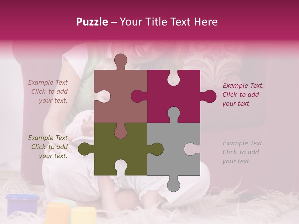 Sofa Literacy Having Fun PowerPoint Template