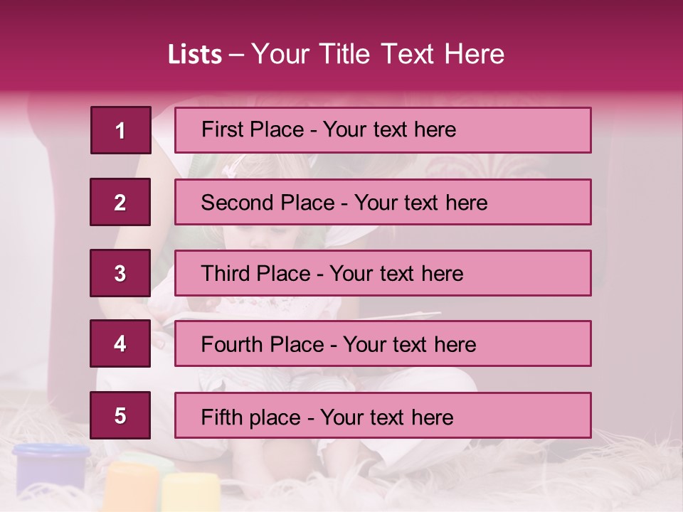 Sofa Literacy Having Fun PowerPoint Template