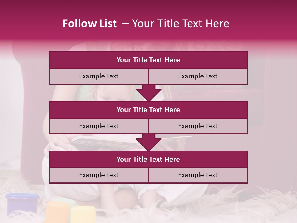 Sofa Literacy Having Fun PowerPoint Template