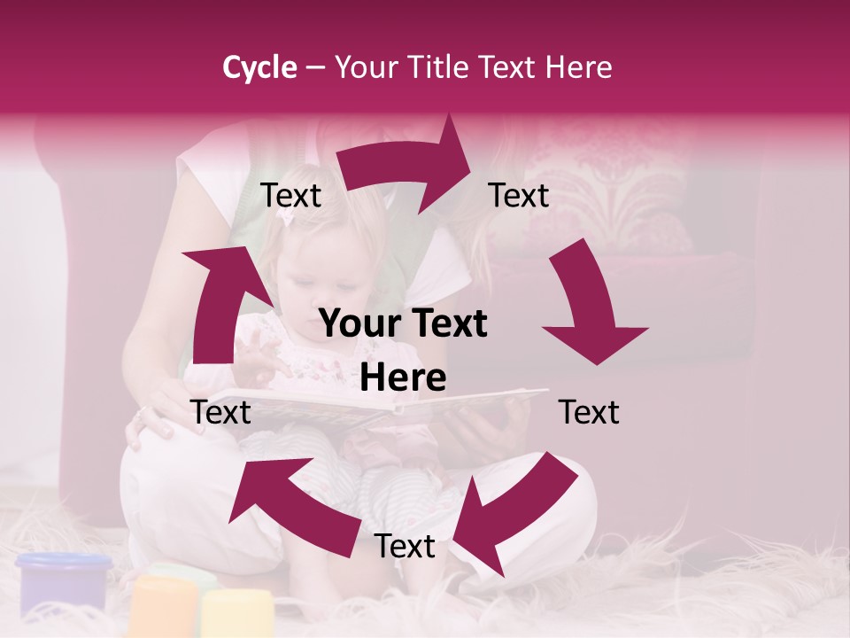 Sofa Literacy Having Fun PowerPoint Template