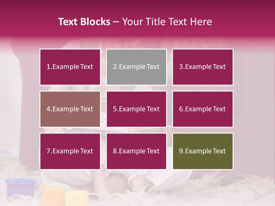 Sofa Literacy Having Fun PowerPoint Template
