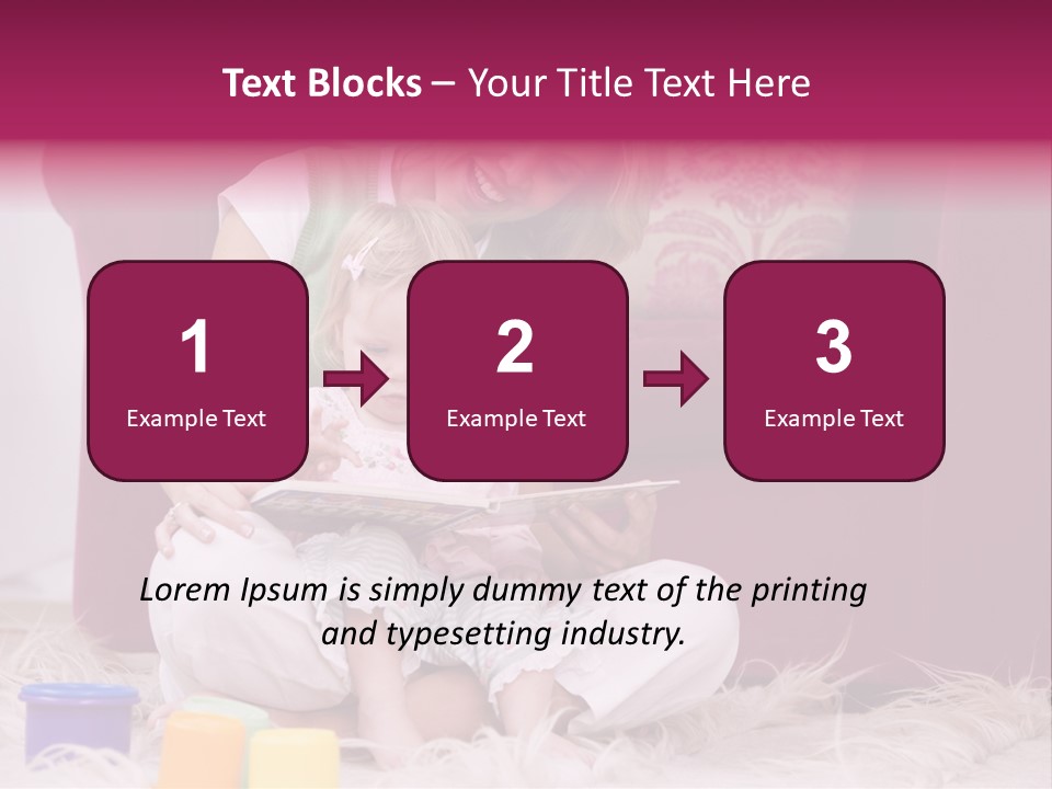 Sofa Literacy Having Fun PowerPoint Template