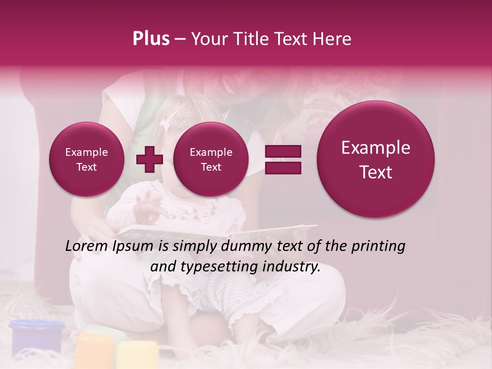 Sofa Literacy Having Fun PowerPoint Template