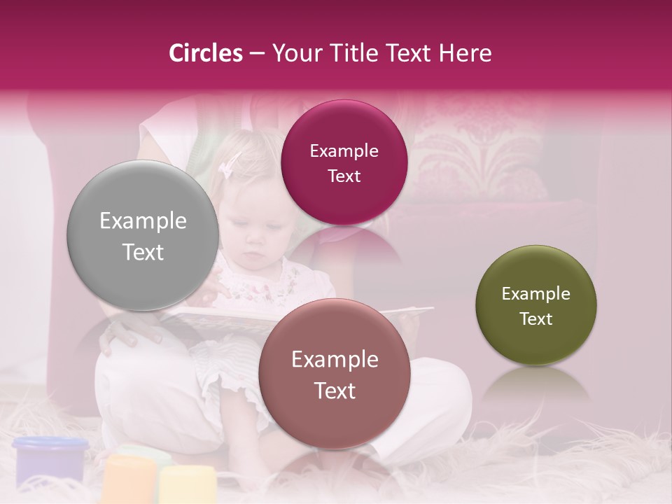 Sofa Literacy Having Fun PowerPoint Template