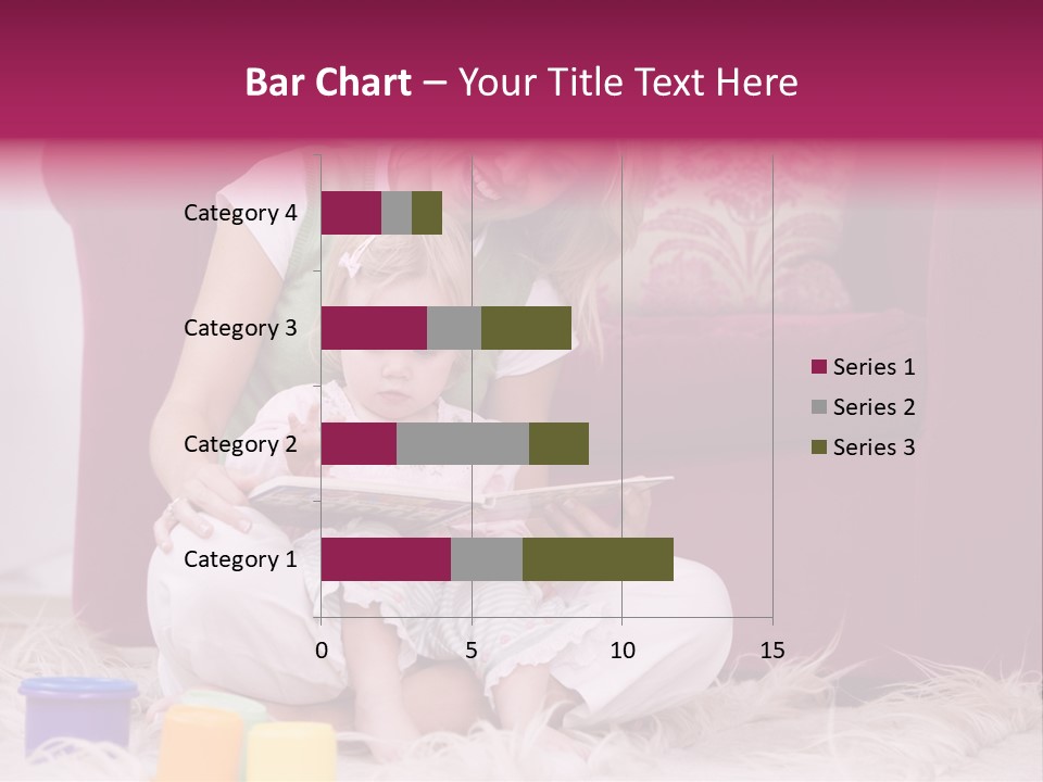 Sofa Literacy Having Fun PowerPoint Template