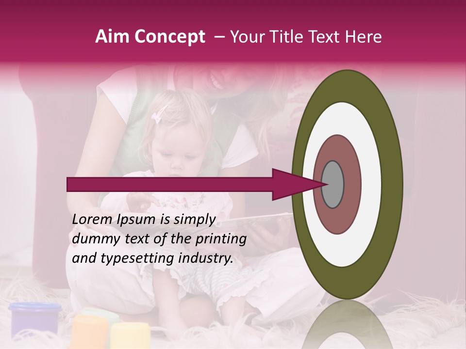 Sofa Literacy Having Fun PowerPoint Template