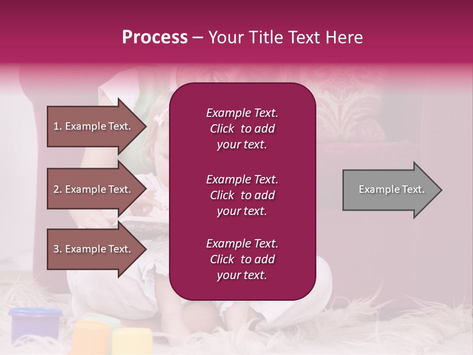 Sofa Literacy Having Fun PowerPoint Template