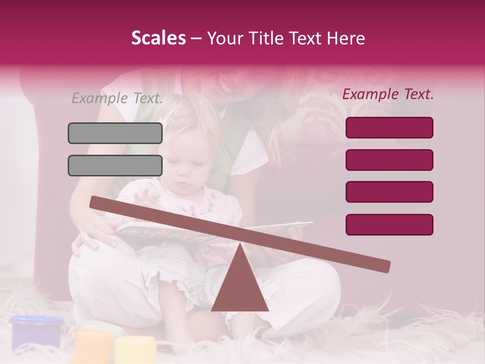 Sofa Literacy Having Fun PowerPoint Template