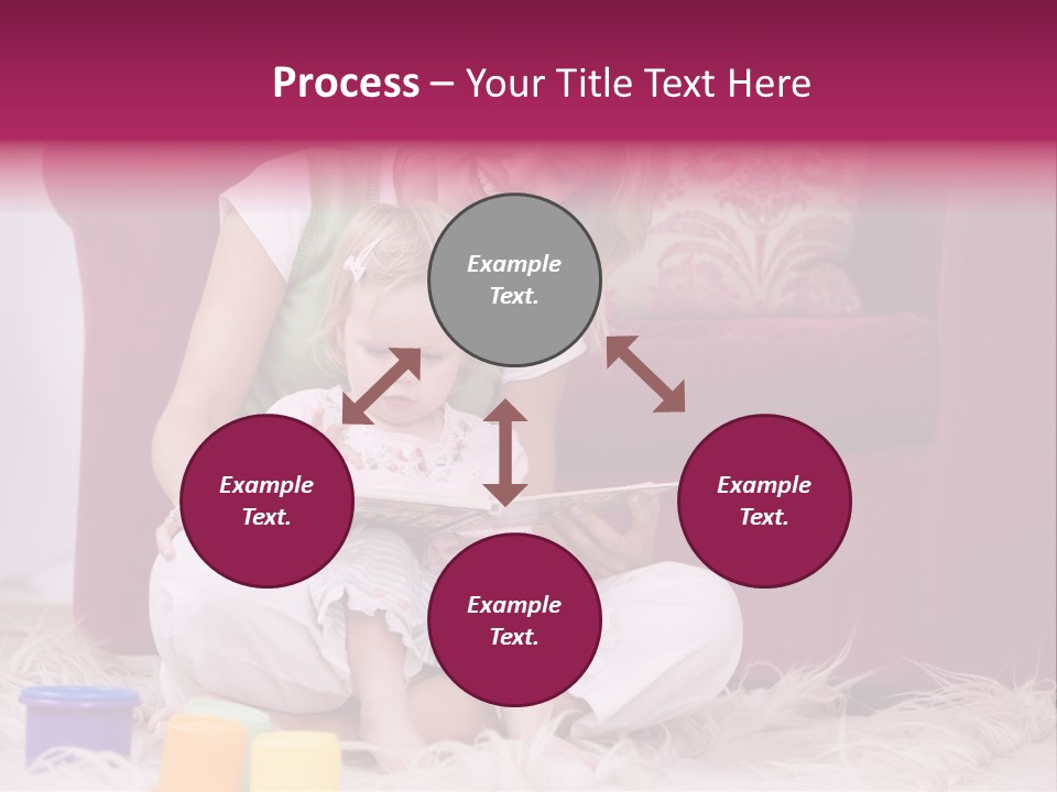 Sofa Literacy Having Fun PowerPoint Template