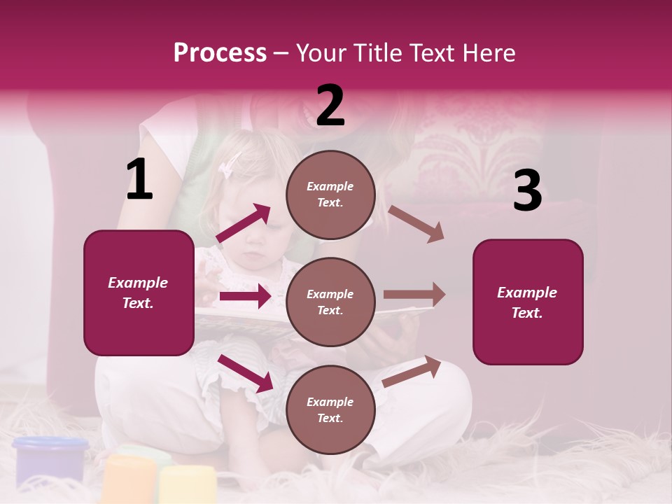 Sofa Literacy Having Fun PowerPoint Template