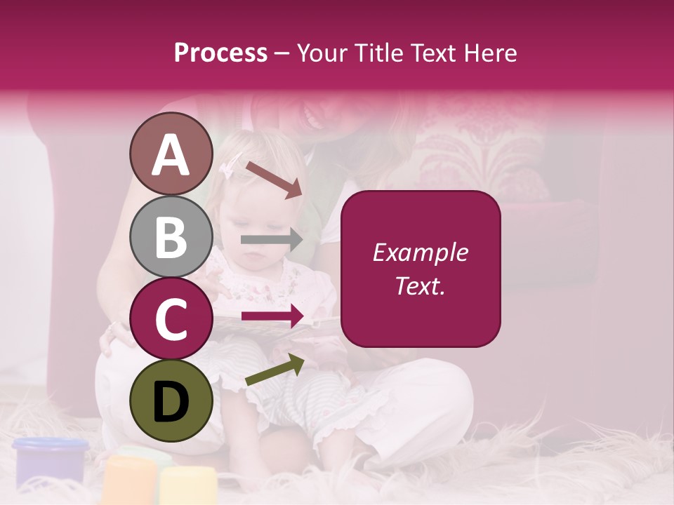 Sofa Literacy Having Fun PowerPoint Template