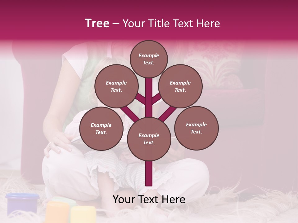 Sofa Literacy Having Fun PowerPoint Template