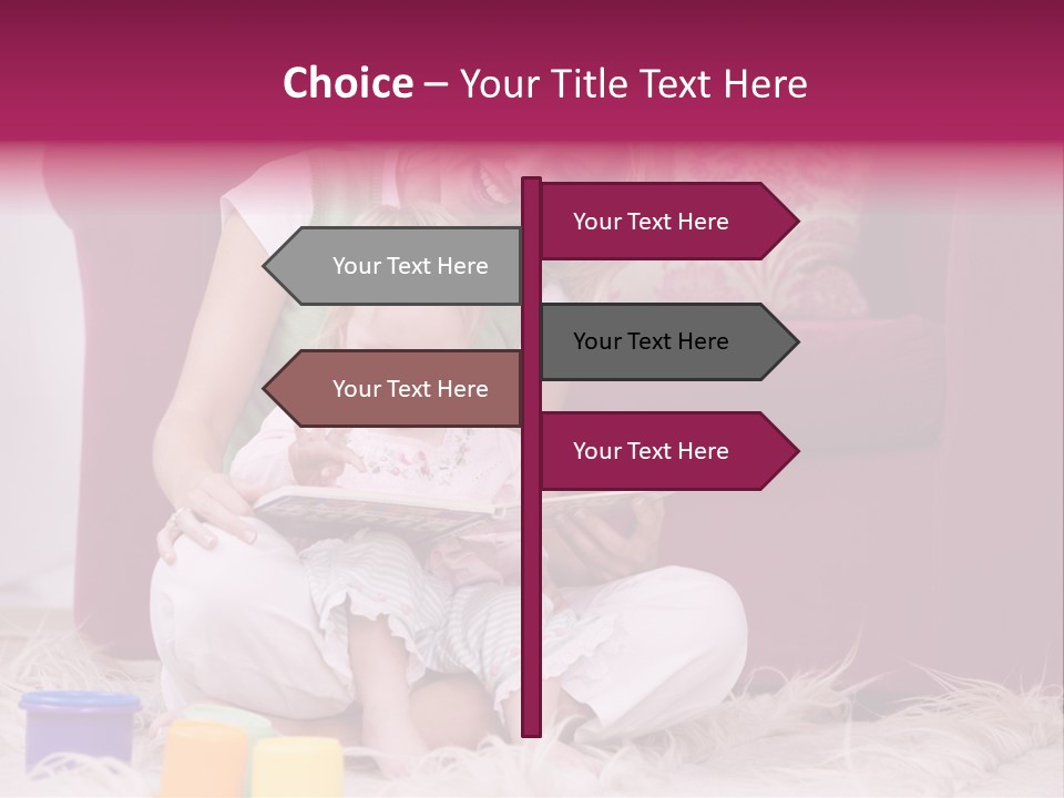 Sofa Literacy Having Fun PowerPoint Template