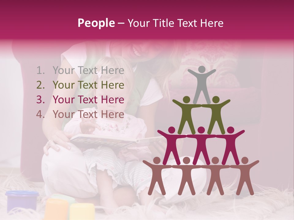 Sofa Literacy Having Fun PowerPoint Template