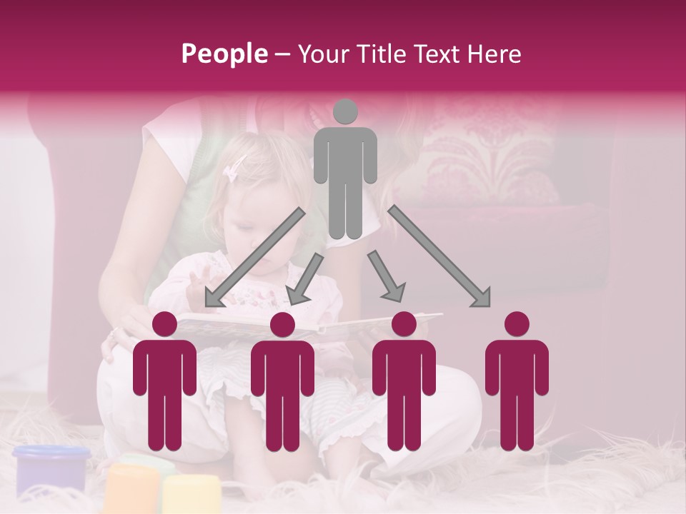 Sofa Literacy Having Fun PowerPoint Template