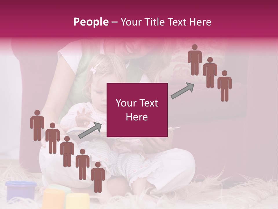 Sofa Literacy Having Fun PowerPoint Template