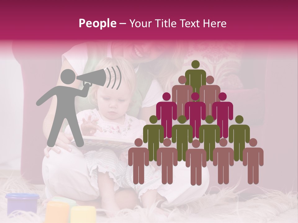 Sofa Literacy Having Fun PowerPoint Template