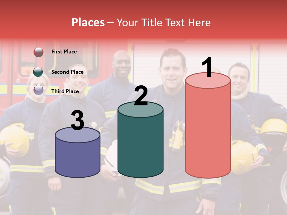 Fire Engine African American Leader PowerPoint Template