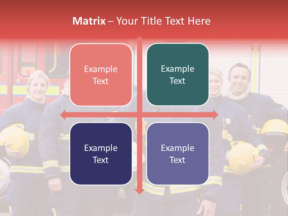 Fire Engine African American Leader PowerPoint Template