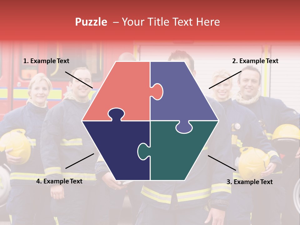 Fire Engine African American Leader PowerPoint Template