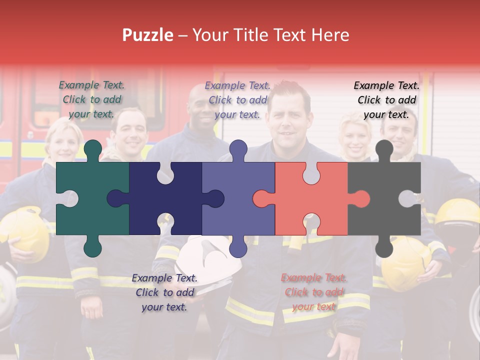 Fire Engine African American Leader PowerPoint Template