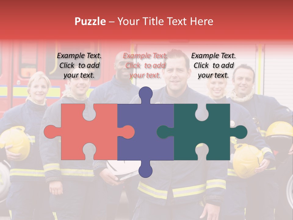 Fire Engine African American Leader PowerPoint Template