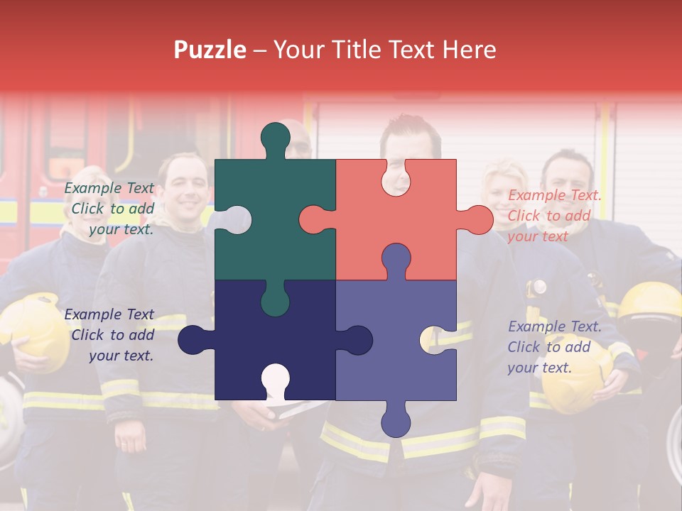 Fire Engine African American Leader PowerPoint Template