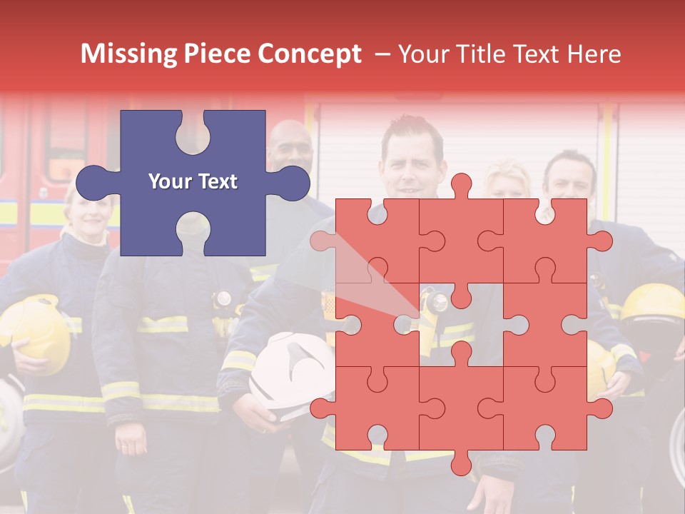 Fire Engine African American Leader PowerPoint Template