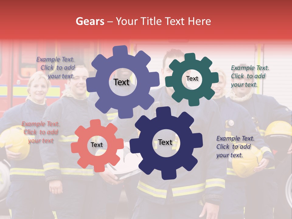 Fire Engine African American Leader PowerPoint Template
