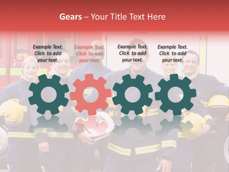 Fire Engine African American Leader PowerPoint Template