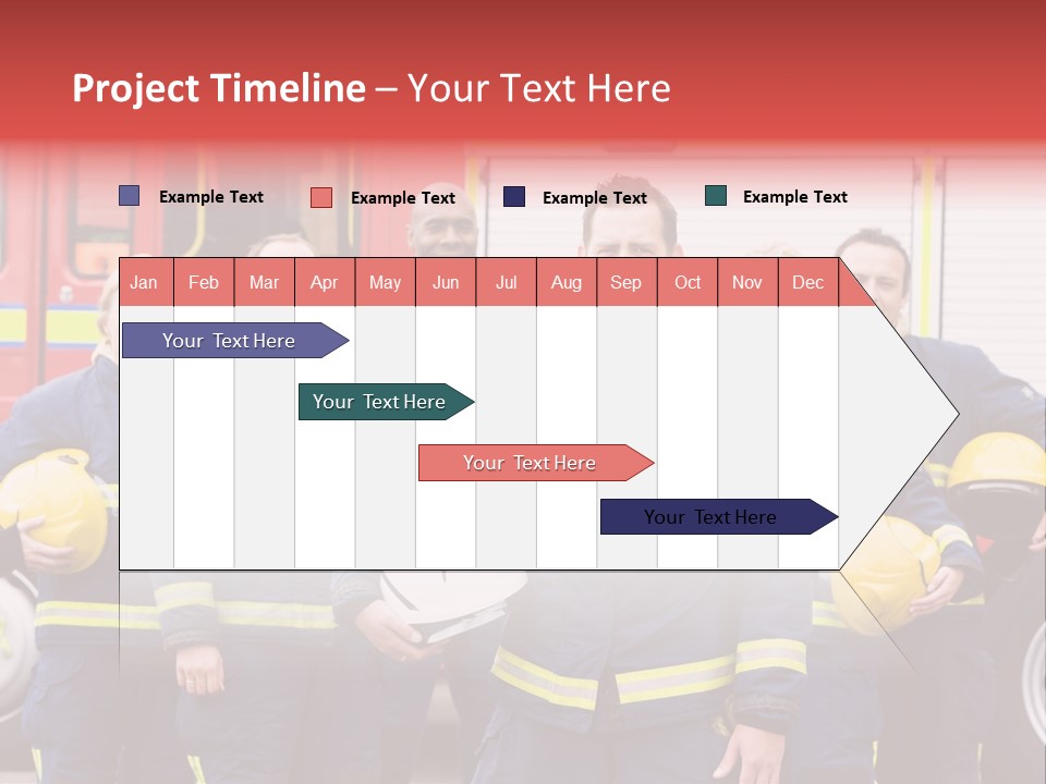 Fire Engine African American Leader PowerPoint Template