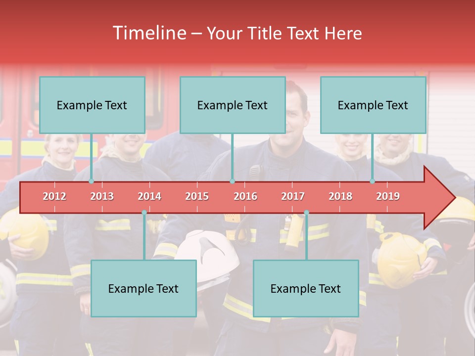 Fire Engine African American Leader PowerPoint Template
