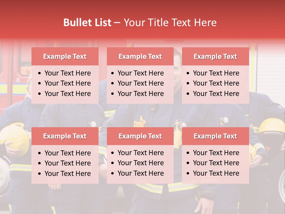 Fire Engine African American Leader PowerPoint Template