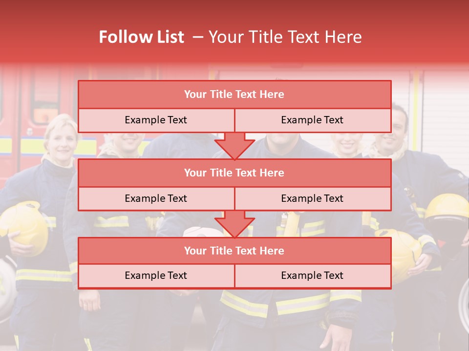 Fire Engine African American Leader PowerPoint Template
