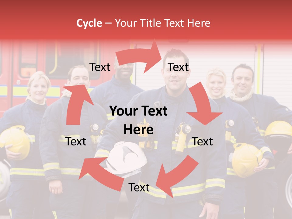 Fire Engine African American Leader PowerPoint Template