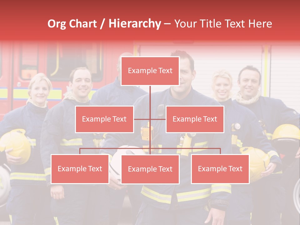 Fire Engine African American Leader PowerPoint Template