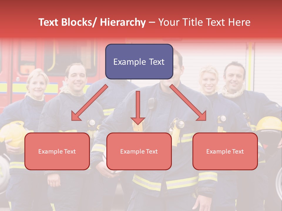 Fire Engine African American Leader PowerPoint Template