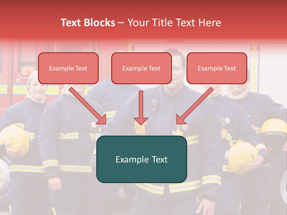 Fire Engine African American Leader PowerPoint Template