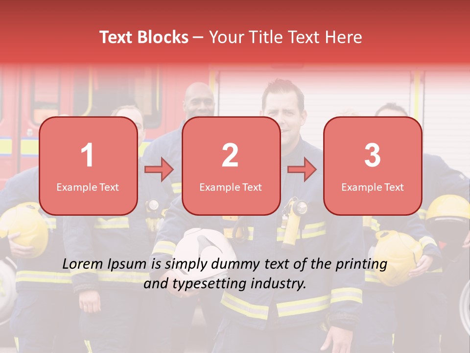 Fire Engine African American Leader PowerPoint Template