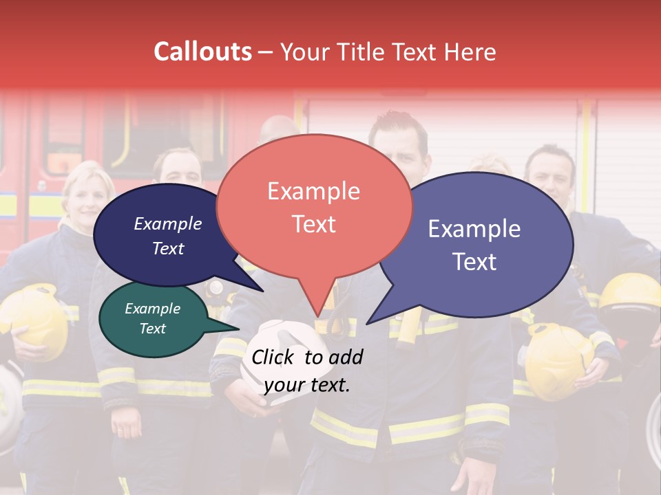 Fire Engine African American Leader PowerPoint Template