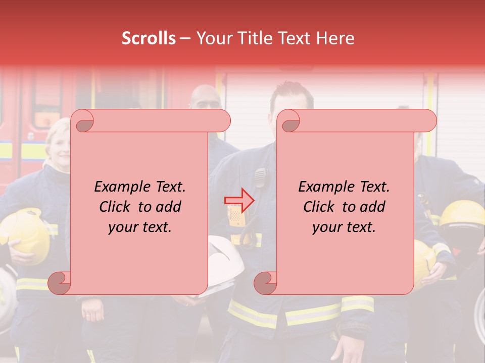 Fire Engine African American Leader PowerPoint Template