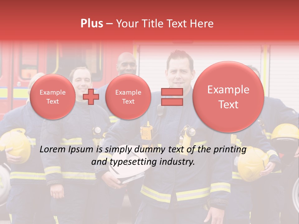 Fire Engine African American Leader PowerPoint Template