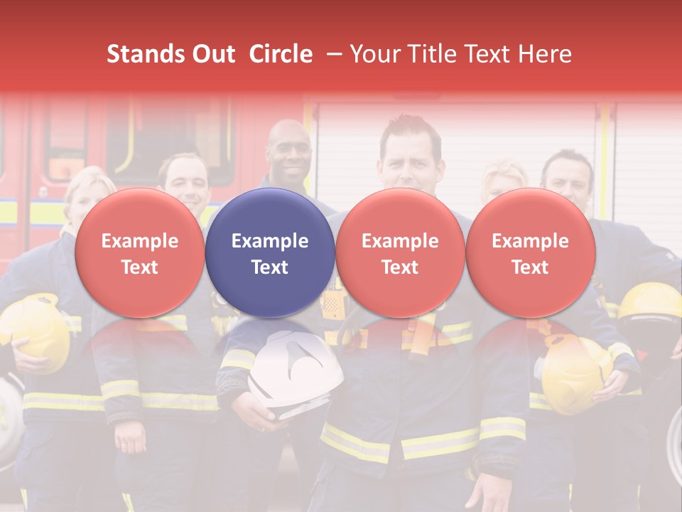 Fire Engine African American Leader PowerPoint Template