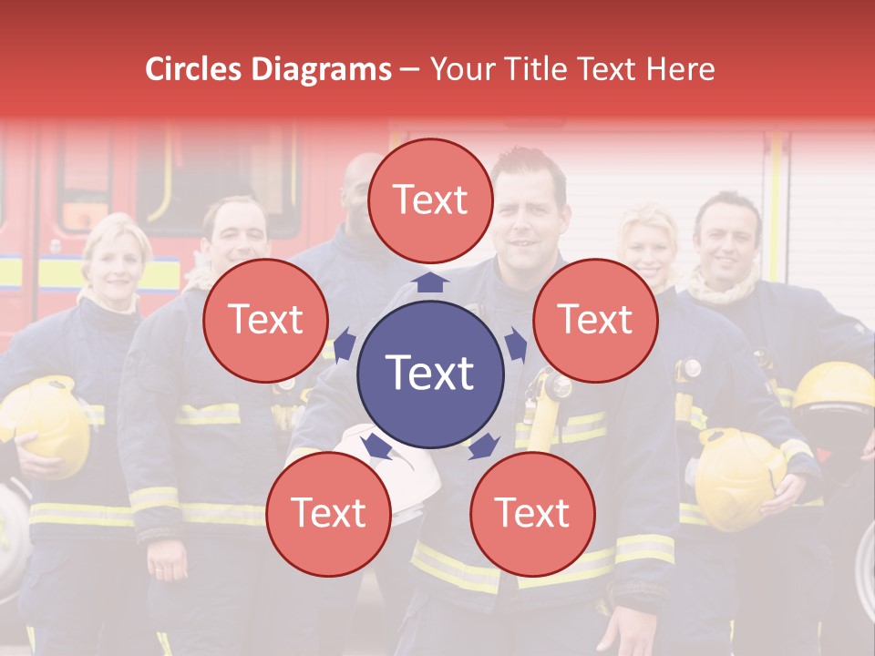 Fire Engine African American Leader PowerPoint Template