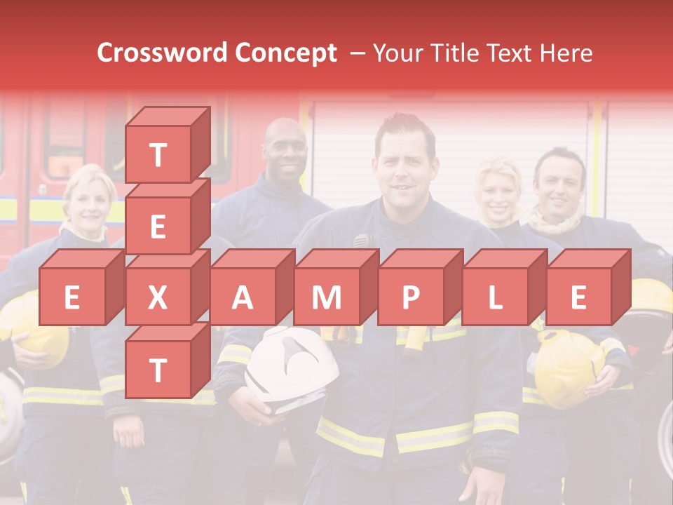 Fire Engine African American Leader PowerPoint Template