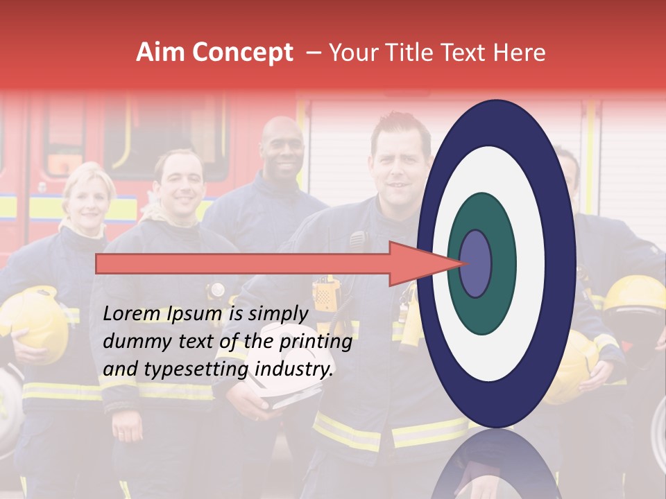 Fire Engine African American Leader PowerPoint Template