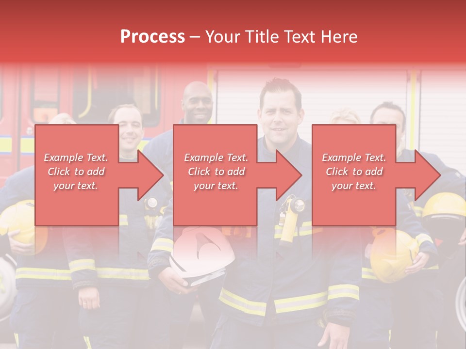 Fire Engine African American Leader PowerPoint Template