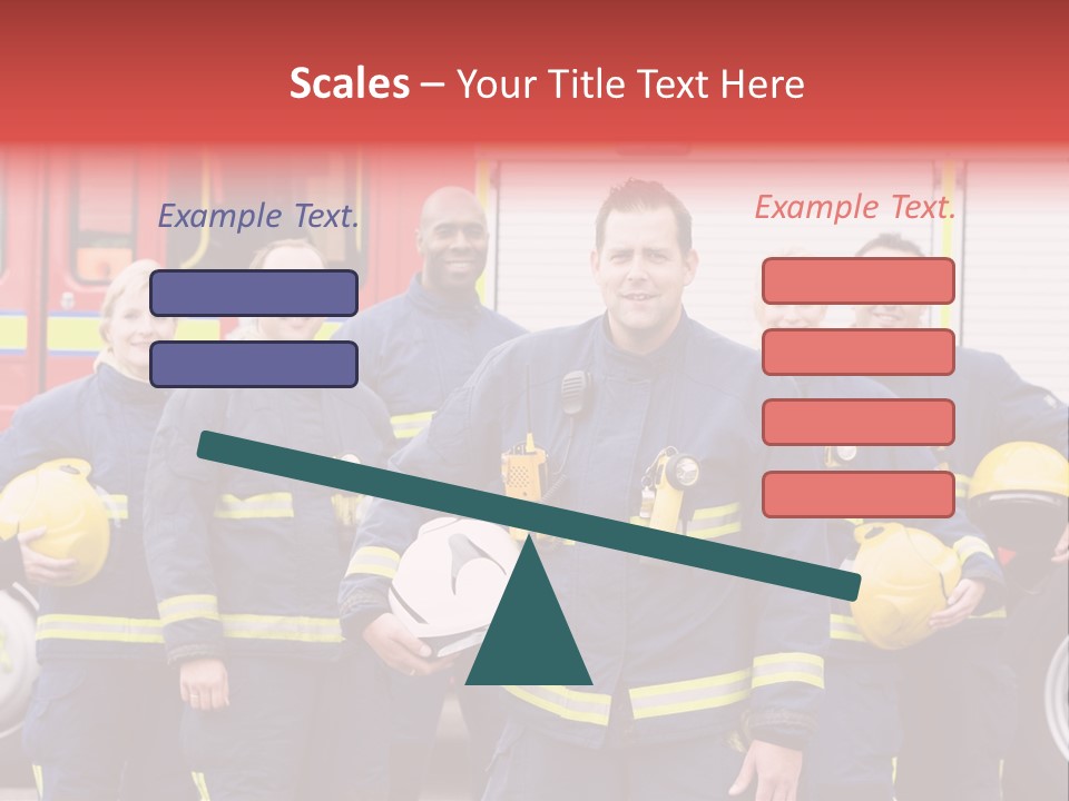 Fire Engine African American Leader PowerPoint Template