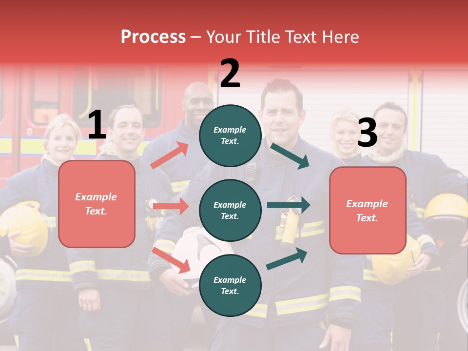 Fire Engine African American Leader PowerPoint Template